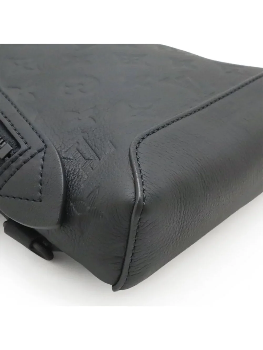 Louis Vuitton Monogram Shadow Duo Sling Bag Noir Black Coin